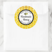 手作りハニーフード瓶ラベル ラウンドシール (バッグ)