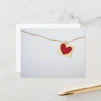 手作りハートはがき ポストカード