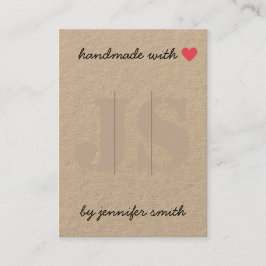 手作りハートヘアークリップ表示カードホルダー 名刺