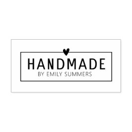 手作りハート名前をカスタムする ラバースタンプ