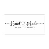 手作りハート名前をカスタムする ラバースタンプ (インプリント)