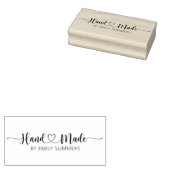 手作りハート名前をカスタムする ラバースタンプ (押印)