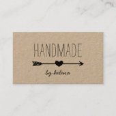 手作りハート |クラフト素朴ロイヤリティ ロイヤリティカード (正面)