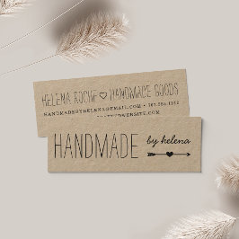 手作りハート |クラフ素朴ト スキニー名刺