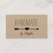 手作りハート |クラフ素朴ト 名刺 (正面)