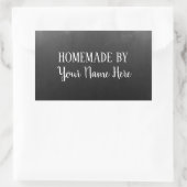 手作りバイベーカリークッキーケーキヴィンテージ黒板 長方形シール (バッグ)