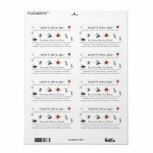 手作りバグスプレー |モノグラムラベル ラベル (フルシート)