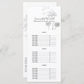 手作りバス体美しい製品価格表 メニュー (正面/裏面)