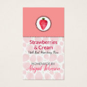 手作りバス&体ラベルストロベリー |ギフトラベル (正面)