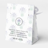 手作りバス&体包装ラベンダーテントボックス フェイバーボックス (裏面サイド)