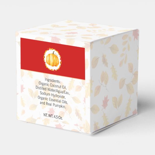 手作りバス&体包装 |かぼちゃ箱 フェイバーボックス (裏面サイド)