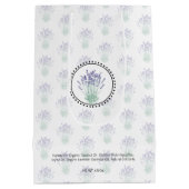 手作りバス&体包装 |ラベンダー ミディアムペーパーバッグ (裏面)