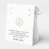 手作りバス&体包装 |金ゴールドと黒 フェイバーボックス (裏面サイド)