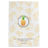 手作りバス&体包装 | Pineapple ミディアムペーパーバッグ (裏面)