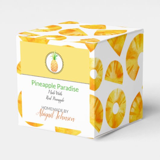 手作りバス&体包装 | Pineapple Box フェイバーボックス (正面サイド)