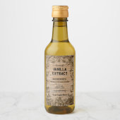 手作りバニラエキスレトロラベル ワインラベル (正面)
