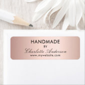 手作りバラ金ゴールド(名前ラベルで作成) ラベル (インサイチュ)