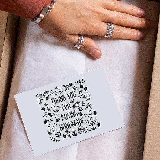 手作りパタ買ーンありがとう ラバースタンプ