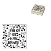 手作りパタ買ーンありがとう ラバースタンプ (押印)