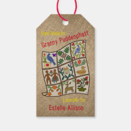 手作りパーソナライズされたのラベル用キルター ギフトタグ