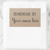 手作りパーソナライズされたヒップスターモダンクラフトステッカー 長方形シール (バッグ)