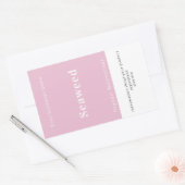 手作りパーソナライズされた製品情報 長方形シール (封筒)