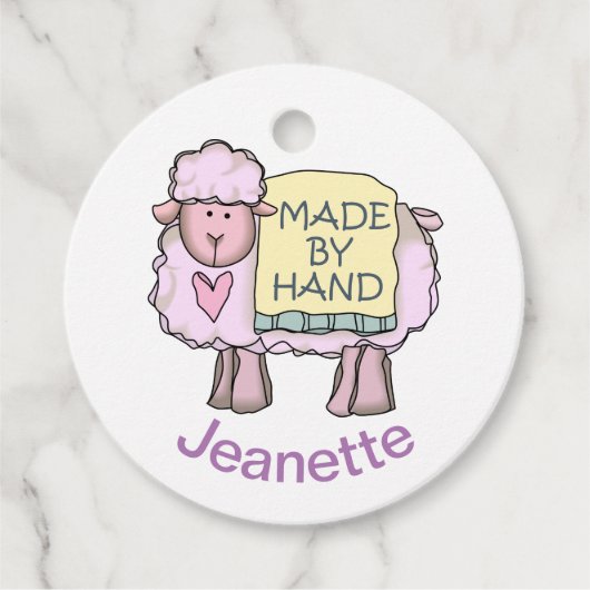 手作りパーソナライズされた フェイバータグ (正面)