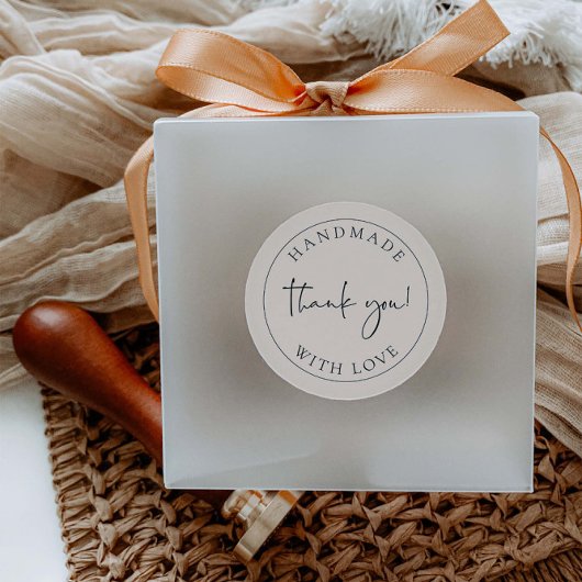 手作りビジネスありがとうご梱包ステッカーラベル ラウンドシール
