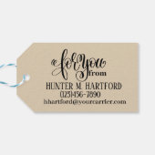 手作りビジネスギフトラベル ギフトタグ (裏面横)