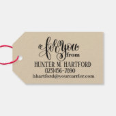 手作りビジネスギフトラベル ギフトタグ (裏面横)