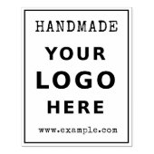 手作りビジネスロゴを追加するミニマルシンプルリスト ラバースタンプ (インプリント)
