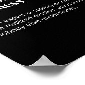 手作りビジネス所有者おもしろいの作業定義 ポスター (角)