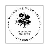 手作りビジネス開花ワイルドフラワーブーケ ラバースタンプ (インプリント)