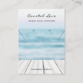 手作りビジネスQRコードジュエリー表示カード コーリングカード (正面)