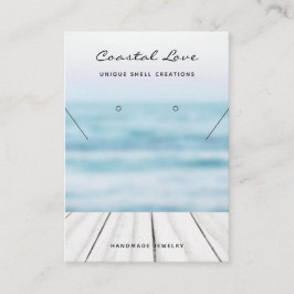 手作りビジネスQRコードジュエリー表示カード コーリングカード