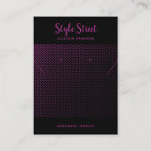 手作りビジネスQRコードジュエリー表示カード コーリングカード (正面)