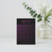 手作りビジネスQRコードジュエリー表示カード コーリングカード (スタンド正面)