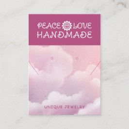 手作りビジネスQRコードジュエリー表示カード コーリングカード