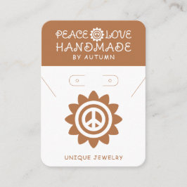 手作りビジネスQRコードジュエリー表示カード コーリングカード