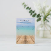 手作りビジネスQRコードジュエリー表示カード コーリングカード (スタンド正面)