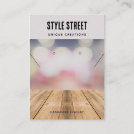 手作りビジネスQRコードジュエリー表示カード コーリングカード