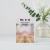 手作りビジネスQRコードジュエリー表示カード コーリングカード (スタンド正面)