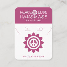 手作りビジネスQRコードジュエリー表示カード