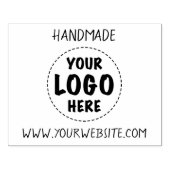 手作りビジネスWebサイトあなたのロゴのカスタム ラバースタンプ (インプリント)