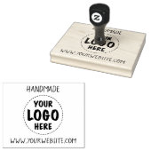 手作りビジネスWebサイトあなたのロゴのカスタム ラバースタンプ (押印)