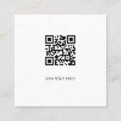 手作りビズスクエアビジネスカード スクエア名刺 (裏面)