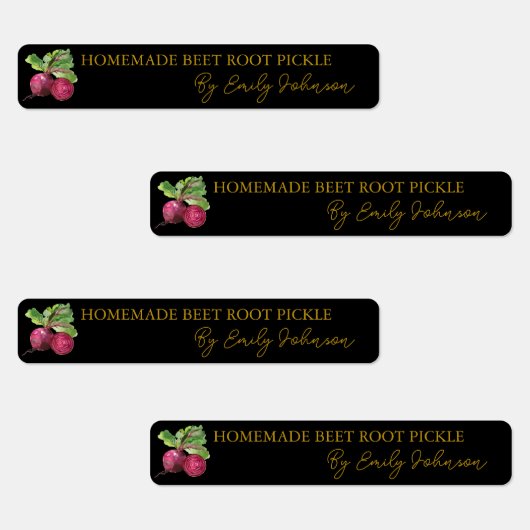 手作りビーツルートピクルシンラベル ラベル (グループ)