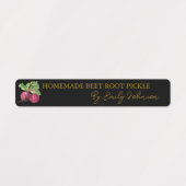 手作りビーツルートピクルシンラベル ラベル (デザイン1)