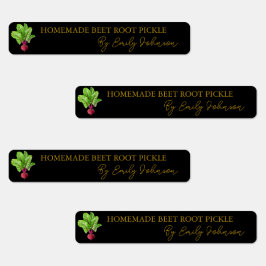 手作りビーツルートピクルシンラベル ラベル
