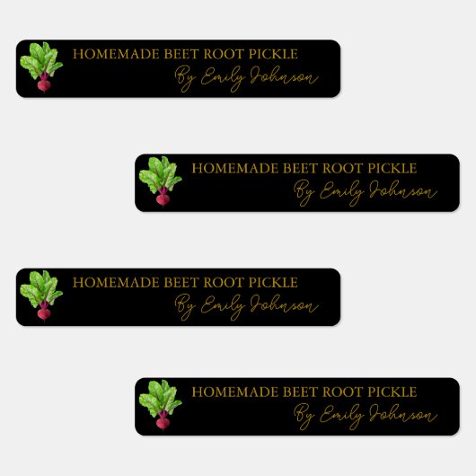 手作りビーツルートピクルシンラベル ラベル (グループ)